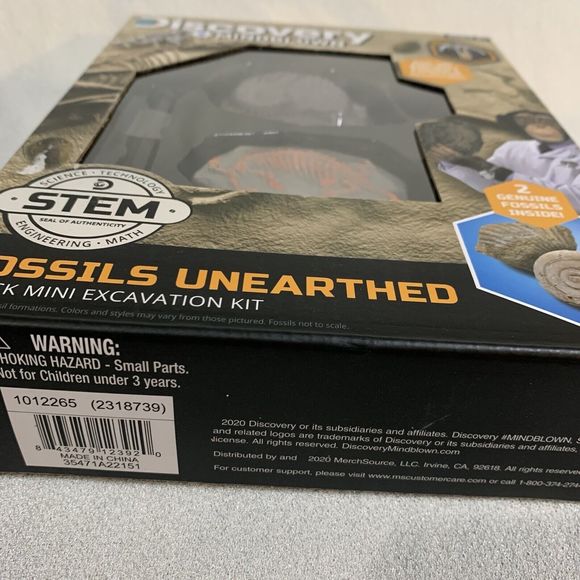Discovery MindBlown Fossils Unearthed 2 Pack Mini Excavation Kit STEM Skill Kids - Picture 3 of 8